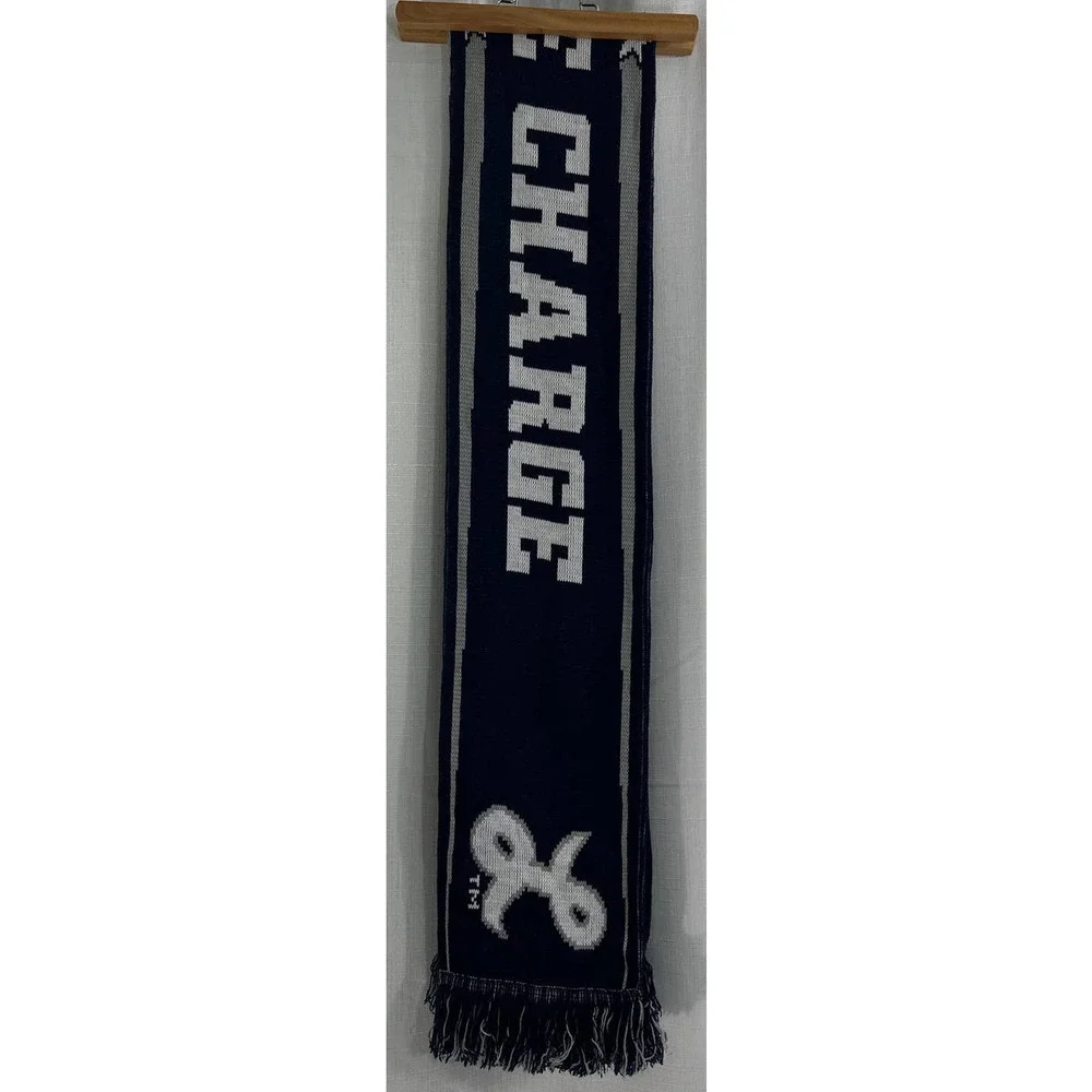 Ruffneck Scarves 2016 Cowboys Navy & Silver Lead the Charge Reversible Scarf